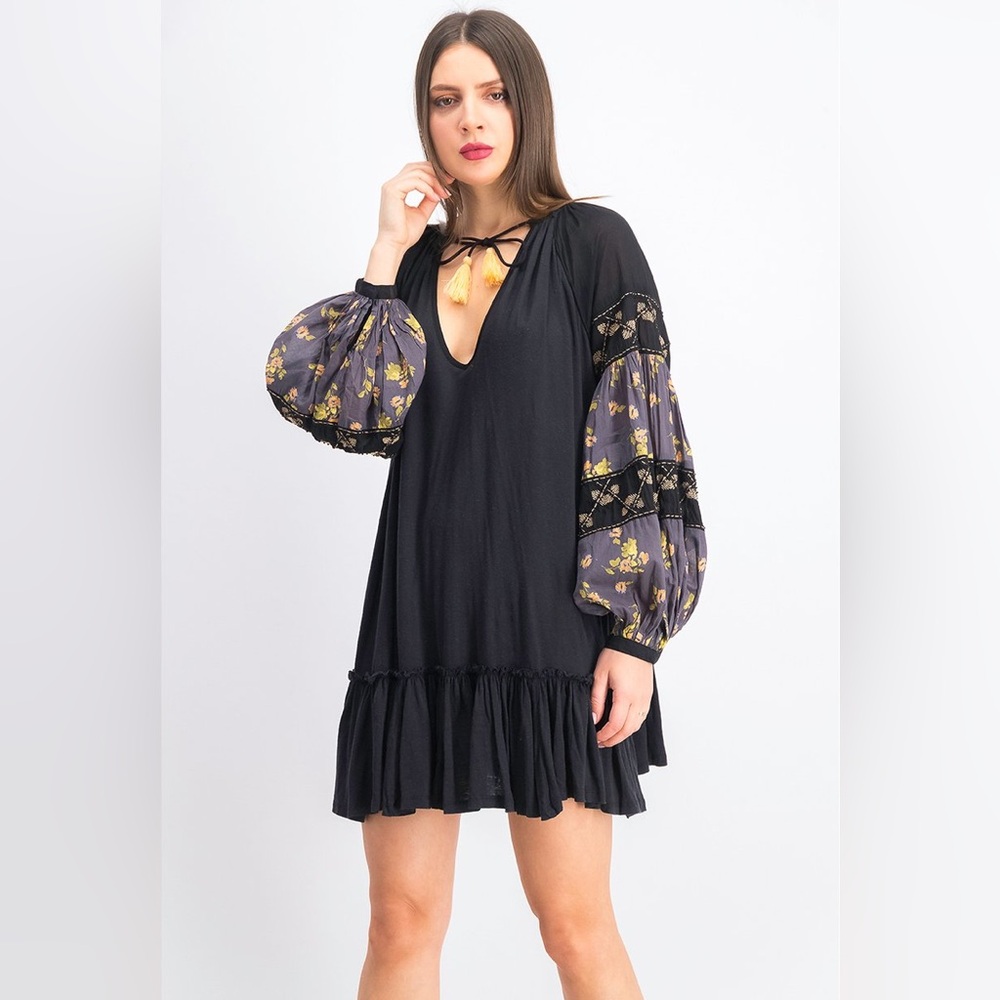 Free People Mix It Up Beaded
Embroidered High-Low Peasant Tunic - Picture 4 of 9